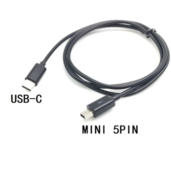 Univerzálny USB Typu C k Mini USB 5Pin Nabíjací Kábel Rýchle Nabíjanie a Prenos Dát pre Rôzne Zariadenia, ktoré 1meter/2meter