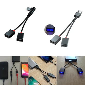 USB Rozbočovač Y Kábel 1 Muž 2 Žena Predlžovací Kábel Napájací Adaptér Converter Drôt Linka pre Cestovné a Školské Použitie Dropship