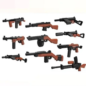 Svetovej Vojny, a AK strelných zbraní Pôvodné Bloky Vzdelávacie Mini Hračky Swat Polícia Vojenské Zbrane, Zbraň Model Mesto Príslušenstvo číselné údaje