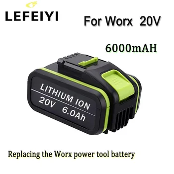 20V 6000mAh Lithium-ion Batéria Vhodné Pre Nahradenie Worx MaxWA3551 WA3553 WA3641 WX373 WX390 Nabíjateľná Batéria Nástroj