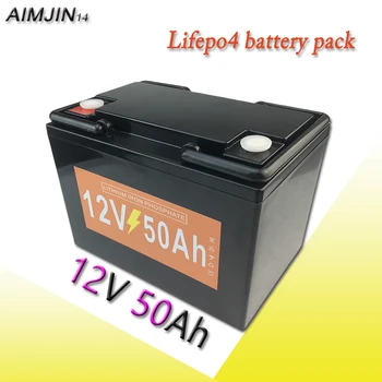 12V 50Ah Lifepo4 Nabíjateľná Batéria pre detské autíčka, Solárne Pouličné Osvetlenie Andother Napájanie Malých Zariadení