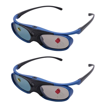 2X Nabíjateľná DLP Link 3D Okuliare Active Shutter Okuliare Pre Xgimi Z3/Z4/Z6/H1/H2 Matice G1/P2 Benq Acer