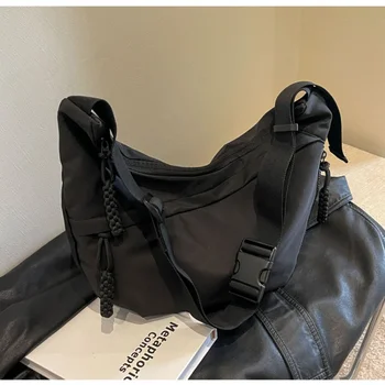 nylon Hobos crossbody tašky Pevné bežné zips dámske tašky 2024 módne vysokej kvality na predaj bolsa crossbody de vr sólida