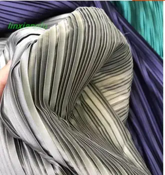 Miyake Životný štýl skladaný tkaniny, elastickú simulácia hodváb skladaný textílie, šaty a šaty návrhára textílie.