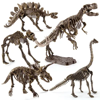 JSXuan Zostaviť Dinosaurie Kosti Triceratops Kostra Fosílnych Mamuta, Mammuthus Zmontované Tyrannosaurus Rex