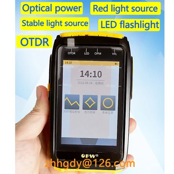 OFW OTDR optical fiber tester 1550nm 20db odpoveď zrušenia optický kábel tester OPM VFL OLS OTDR optické čas domény reflektometra dotykový displej