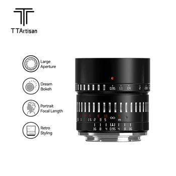 TTArtisan 50mm F0.95 Veľké Apertúry Portrét Objektív pre Canon RF Nikon Z Fuji X Leica L Panasonic Olympus M43 Mount Kamery