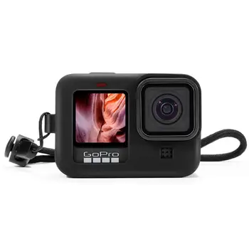 Silikónové Ochranné Puzdro puzdro Pre GoPro Hero 9 Black Príslušenstvo Fotoaparátom Kryt Shockproof Rám Prípade Zápästie Byv