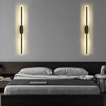 Jednoduché, Moderné LED Nástenné Svietidlá Dlhé Pásy Obývacia Štúdia Izba Spálňa Nočná Chodba Uličkou Salón Hala Svietidlá Vnútorné Osvetlenie