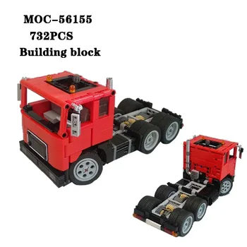 Klasický Stavebný kameň MOC-56155 Mini Statická Verzia Truck Vysokej obtiažnosti Spojov Hračky 732PCS Dospelých a detských Hračiek Dary