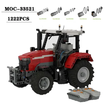 Stavebným MOC-33521multifunctional Poľnohospodárskeho Vozidla, Traktora Chytiť Truck Montáž Model Hračky pre Dospelých a Dieťa Darček k Narodeninám