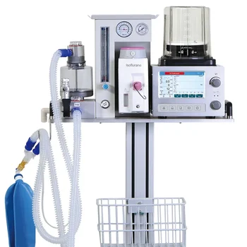 CE-schválený PJ-DH6B 7-palcový veterinárneho systému ventilator klinické anesthesi stanice zvierat pet dýchanie stroj