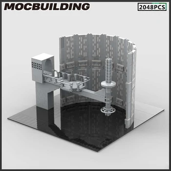 MOC Stavebné Bloky Vysokej Platforme Architektúry Modulárny Model Hračky DIY Tehly Zostaviť Vianočný Darček Kolekcie Narodeninám