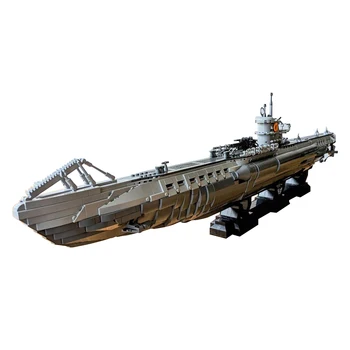 Gobrcks MOC U-Boat Typ VIIC Nemecko Ponorky Vojenského Radu Ponorka Tehly DIY Montáž Stavebné Bloky, Hračky Pre Darček