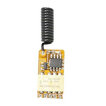 2X stlačte Tlačidlo Uloženie Mini Relé Kontakt RF Bezdrôtové Spínače DC3.7V-12V 433Mhz Smart Home Malé Drobné Diaľkové Prepínače