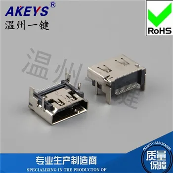 10PCS HDMI 19PIN F SMT typ žehlička shell(6310) konektor USB bez dno pre notebook
