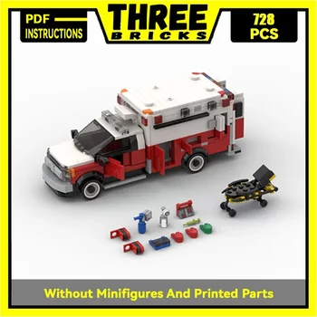 Mesto Modelu Auta Moc Tehly New York hasiči Ambulancie Technológie Bloky Darčeky, Vianočné Hračky DIY Sady Montáž