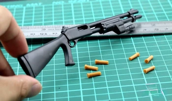 1/6. Mini Puzzle Benelli M1 SUPER 90 Plast Zbraň Model pre 12inch Akcie Obrázok Vojak DIY Hračka