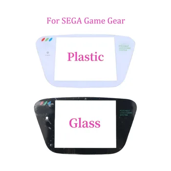 100 KS Ochranný Kryt Objektívu Panel Pre Sega Hry Výstroj pre GG Plast a Sklo Opraviť Časť Ochranné Displej Krytu Biela Čierna