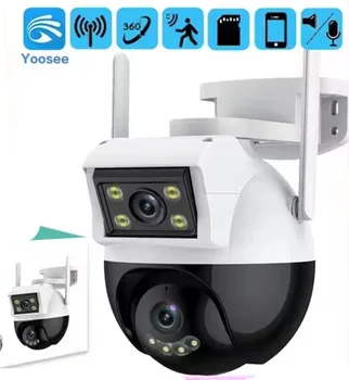 2MP 1080P Yoosee APP Bezdrôtový PTZ Duálny Objektív IP Dome Kamera AI Humanoidný Detekcie Farebná Bezpečnostné CCTV Intercom Baby Monitor