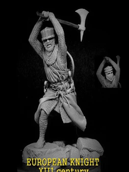 Živica Obrázok 1/24 staroveký bojovník stojan s axe Model Unassambled Nevyfarbené Obrázok Stavebných Kit