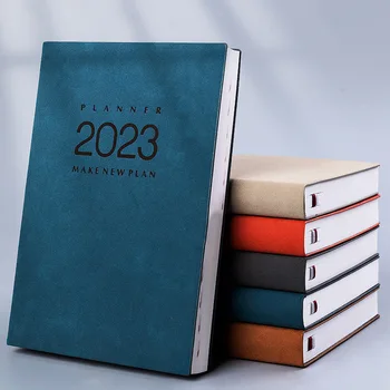 2023 kalendár notebook práca business notebook A5 punč plán tejto riadu program plánovač štúdia dodávky programov planificadoras