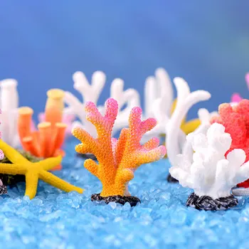 2023 Nové Farebné Živice Akvárium Umelé Koralový Útes Dekorácie Akvárium Coral Kameň Krajiny Ornament Akvárium Príslušenstvo