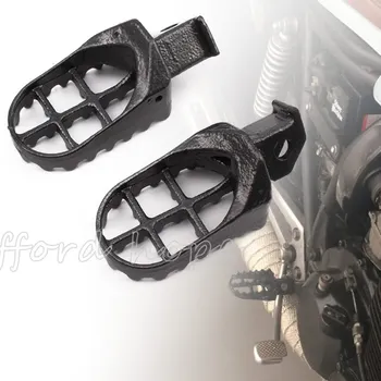 pre Suzuki RM85 RM85L DRZ125L DRZ125 Motocykel Motocross Kovová Čierna Železa ŠIROKÝ Protišmykové Nohy Peg Predné Stupačky Footpegs