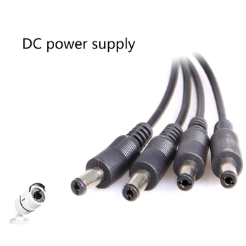 Power Splitter Kábel DC5.5x2.1mm Zariadení s Ľahkosťou Žena na Muža Napájací Kábel 22/0.12ASx2C Hlavný Kábel