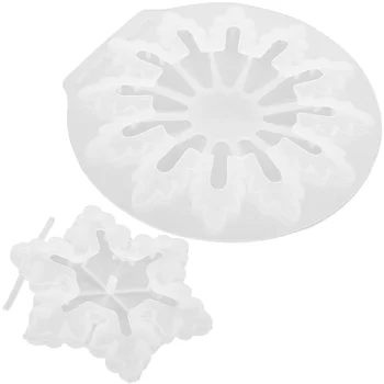 2 Ks Živice Snowflake Silikónové Formy na Remeslá Domov DIY Formy Epoxidové Ručné Keychain Crystal Dekor