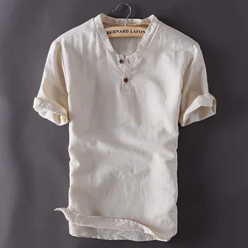 Bielizeň T-shirt Mužov Dovolenku Nové Letné tvaru Farbou Bežné Pohodlné Ročníka, Tenký, Krátky Rukáv Top White Plus Veľkosť 5XL