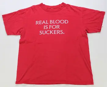 Zriedkavé VTG Pravda Krvi HBO Skutočná Krv Je Pre Dojčatá Tru Blood Piť T Shirt 2000s