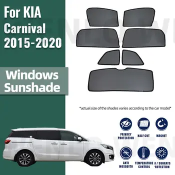 Pre KIA Carnival SEDONA YP na roky 2014-2020 Auto Slnečník Magnetické Predné Sklo Rám Opona Zadné Bočné Okná Slnko Odtiene Clonu
