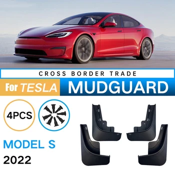 Auto Blatníky Blatníka Blatník Pre Tesla MODEL S 2022 2023 Klapka Splash Klapky Blato Klapky Príslušenstvo