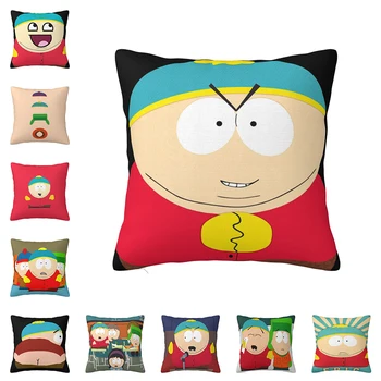 Eric Cartman Vankúš Na Posteli, Čierne Ozdobné Vankúše Pre Obývacia Izba Obývacia Izba Anime Vankúš Na Dekoračné Vankúše Na Pohovke
